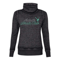 Cursive Cowl Neck Sweatshirt