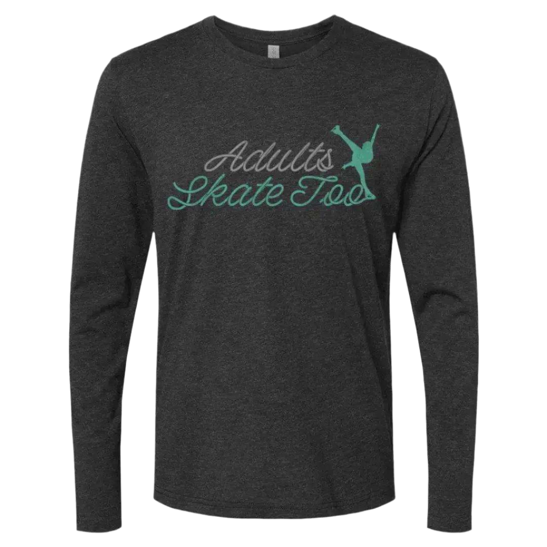 Cursive Long Sleeve - Adults Skate Too LLC