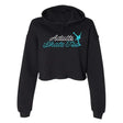 AST Cursive Women's Cropped Fleece Hoodie Adults Skate Too LLC