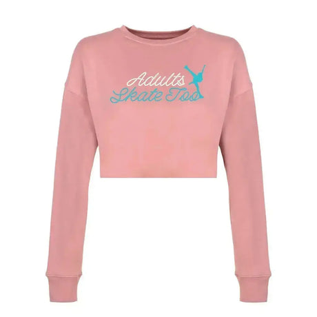 AST Cursive Women's Cropped Sweatshirt Adults Skate Too LLC
