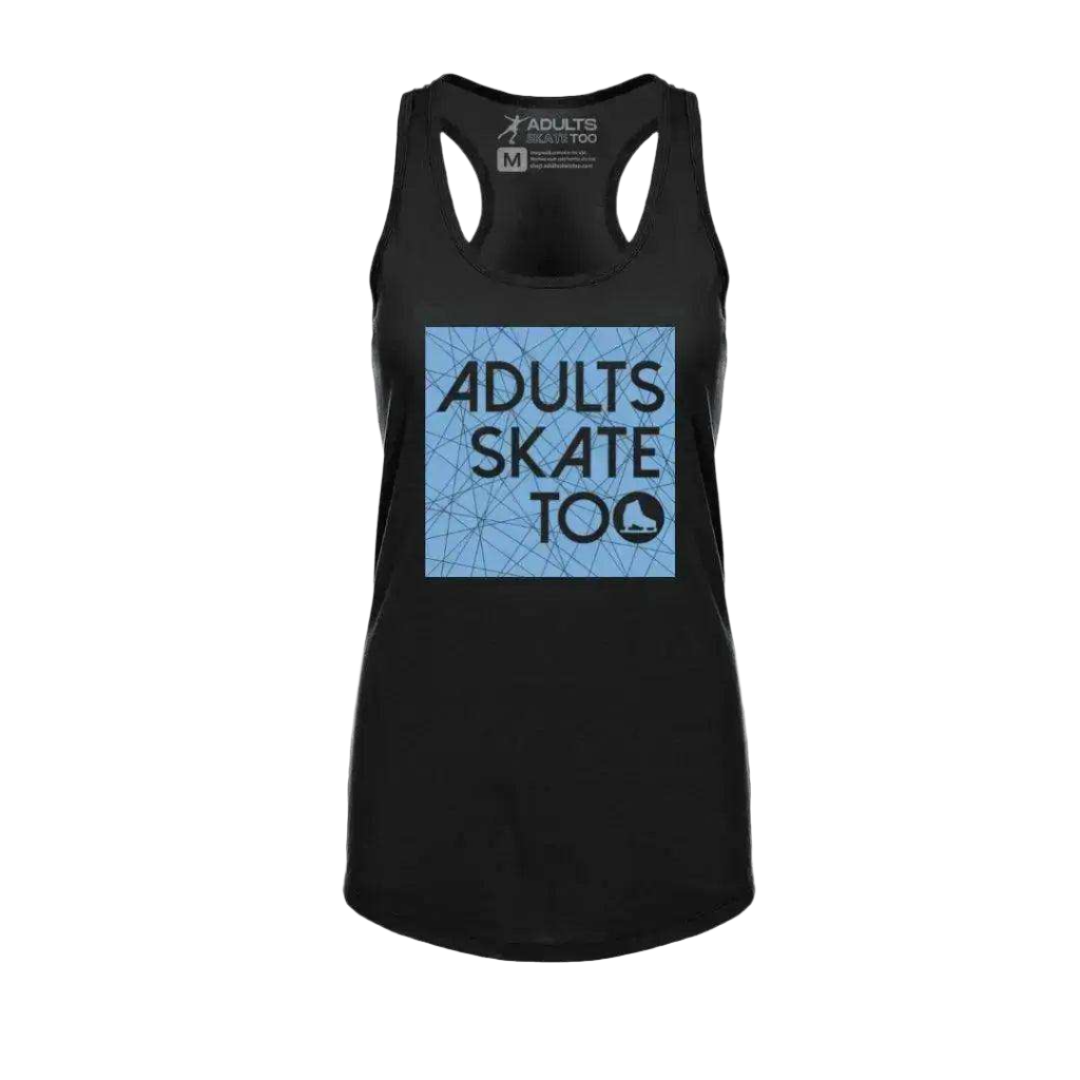 Ice Square Racerback Tank - Adults Skate Too LLC