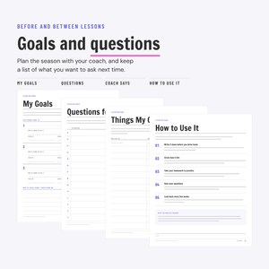 Lesson Notebook printable, preview