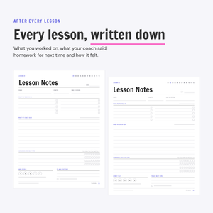 Lesson Notebook printable, preview