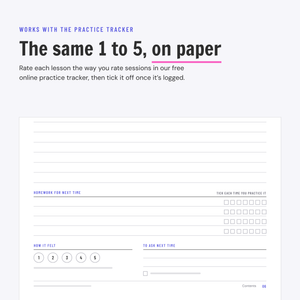 Lesson Notebook printable, preview