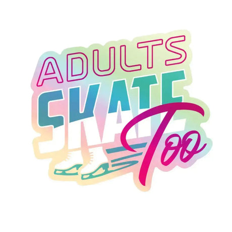 AST Retro Holographic Sticker Adults Skate Too LLC