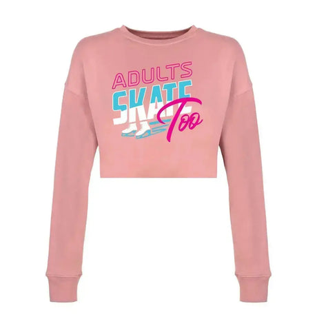 AST Retro Women's Cropped Sweatshirt Adults Skate Too LLC