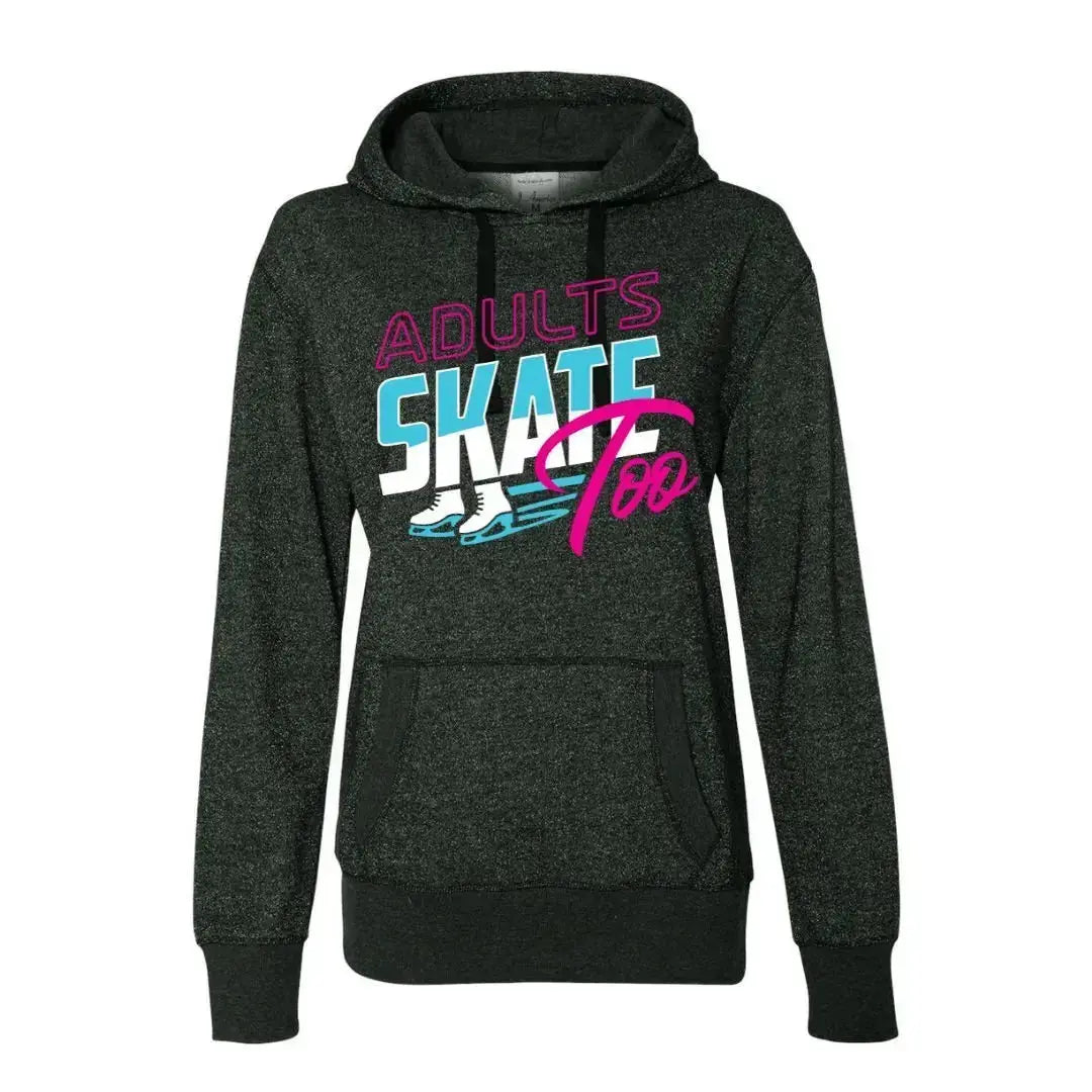 AST Retro Women's French Terry Glitter Hoodie Adults Skate Too LLC