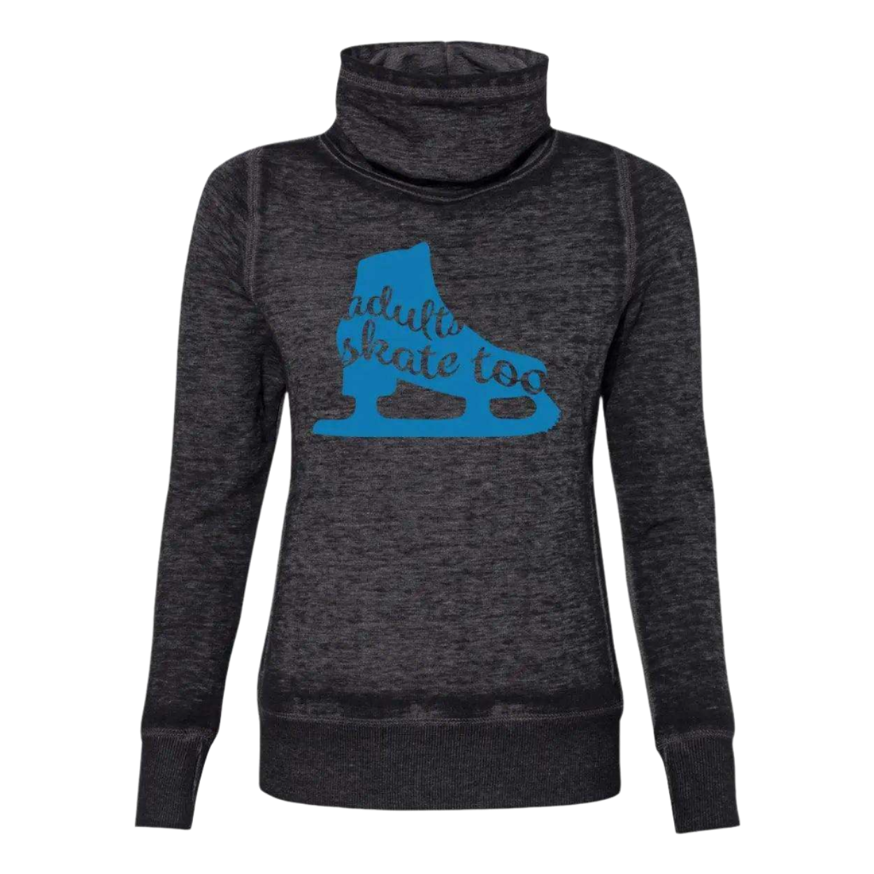 Skate Silhouette Cowl Neck Sweatshirt
