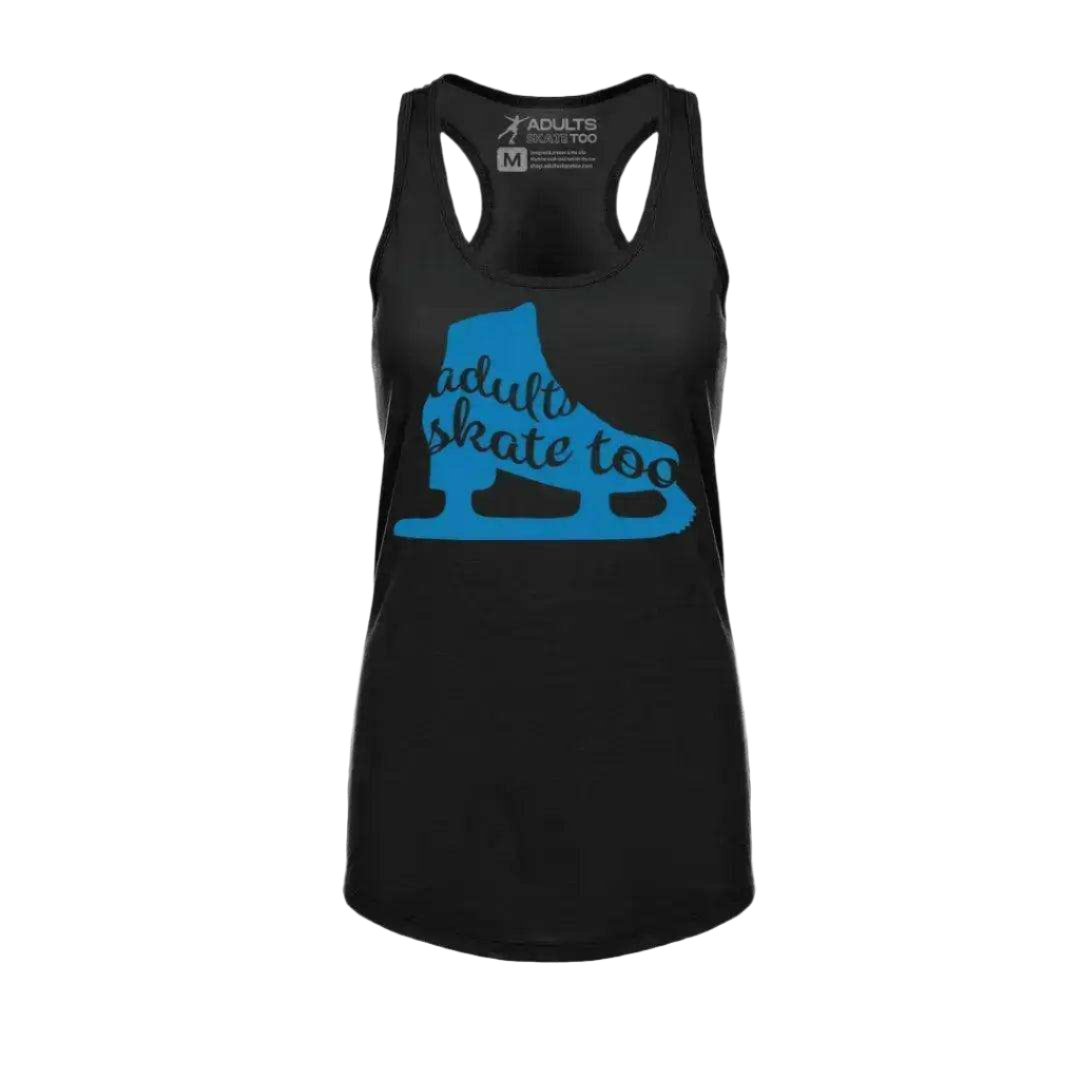 Skate Silhouette Racerback Tank - Adults Skate Too LLC