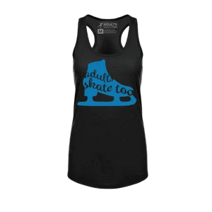 Skate Silhouette Racerback Tank - Adults Skate Too LLC