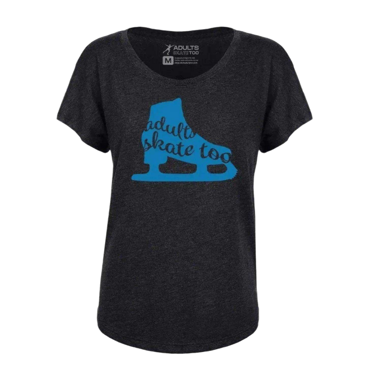 Skate Silhouette Dolman Tee - Adults Skate Too LLC