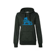 AST Skate Silhouette Women's French Terry Glitter Hoodie Adults Skate Too LLC