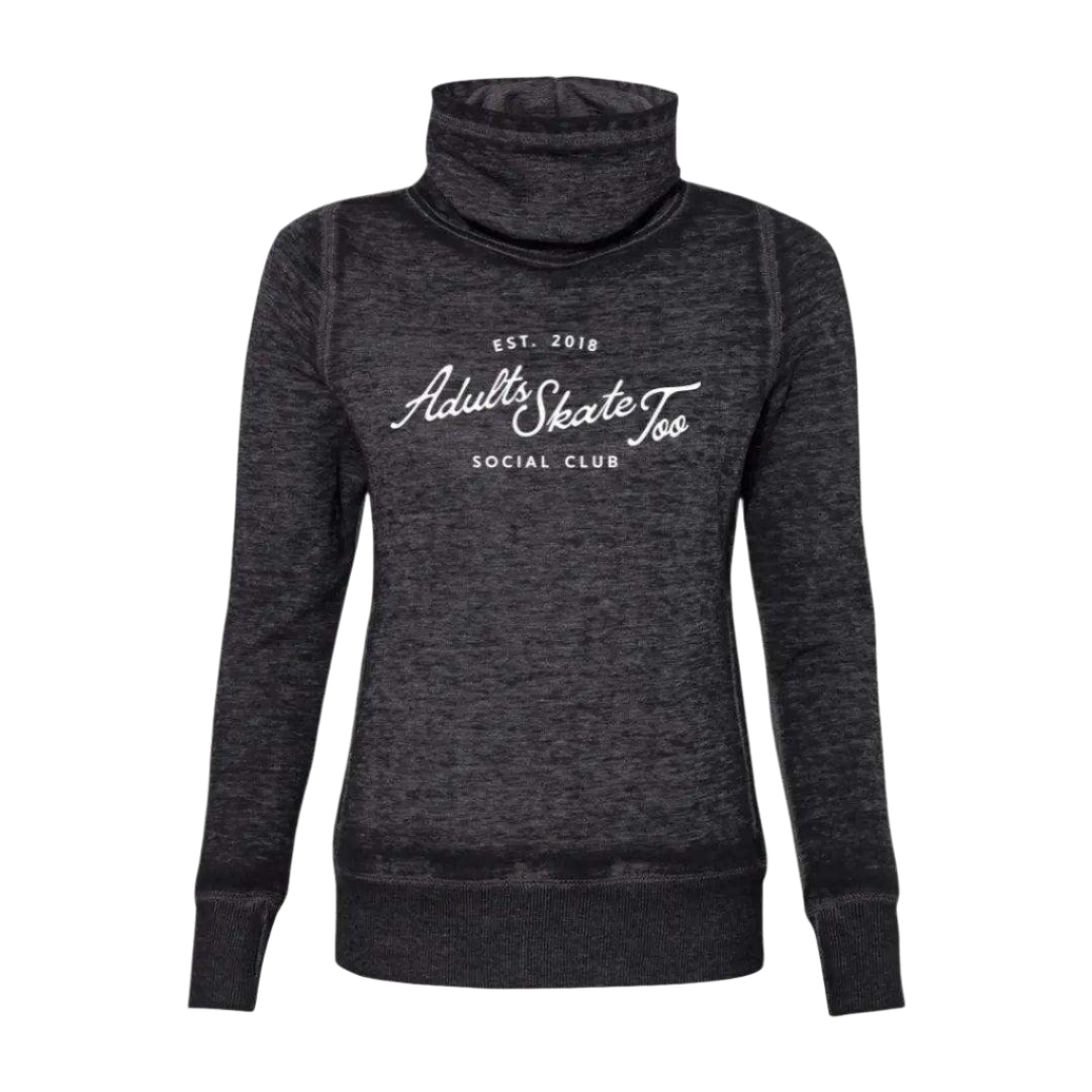 Social Club Cowl Neck Sweatshirt - Adults Skate Too LLC