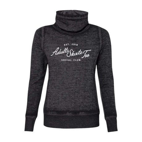 Social Club Cowl Neck Sweatshirt - Adults Skate Too LLC