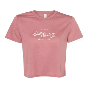 Social Club Flowy Crop - Adults Skate Too LLC