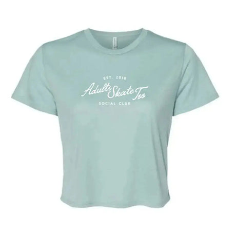 AST Social Club Women's Flowy Crop Tee Adults Skate Too LLC