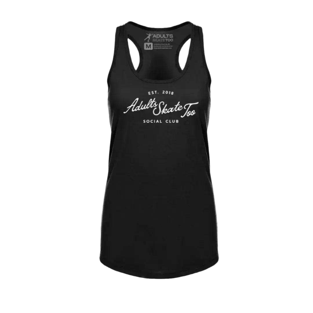 Social Club Racerback Tank - Adults Skate Too LLC