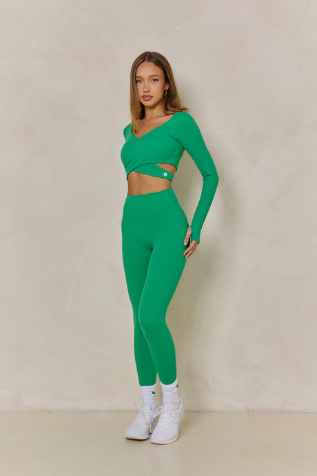 Astoria BALANCE Crossover Sleeve Crop - Palm Green - Adults Skate Too LLC
