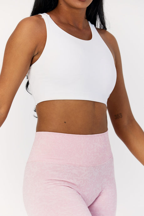Astoria LIVE LUXE Open Back Crop - White - Adults Skate Too LLC