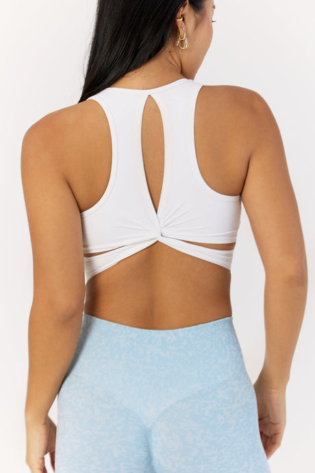 Astoria LIVE LUXE Square Neck Crop - White - Adults Skate Too LLC