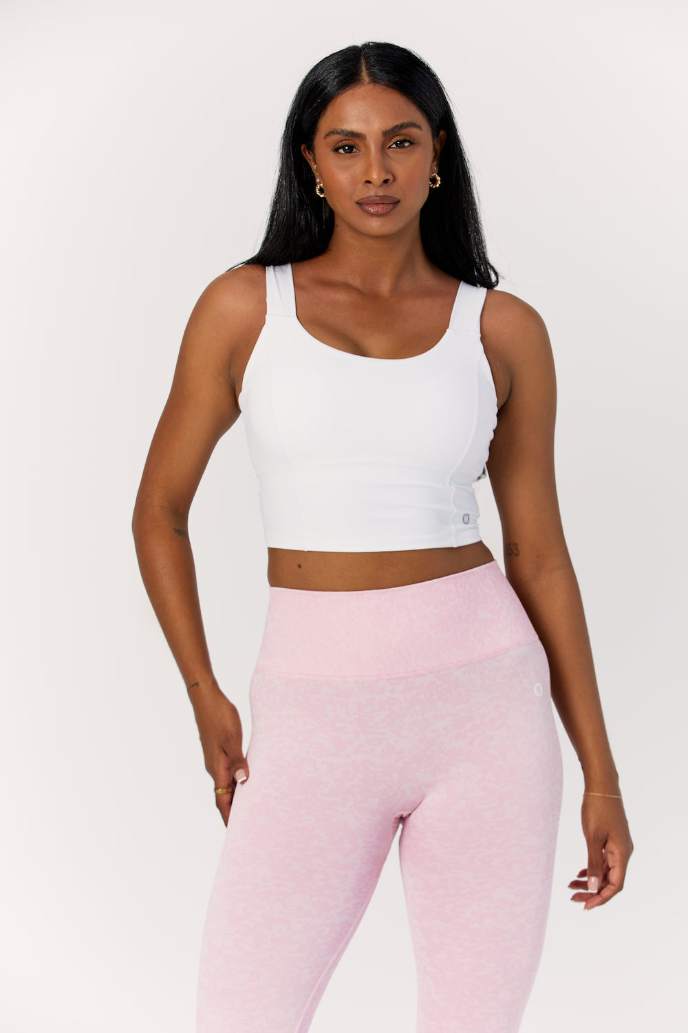 Astoria LIVE LUXE Crossed Sports Crop - White - Adults Skate Too LLC
