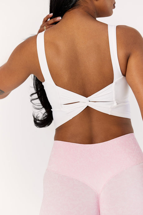 Astoria LIVE LUXE Crossed Sports Crop - White - Adults Skate Too LLC