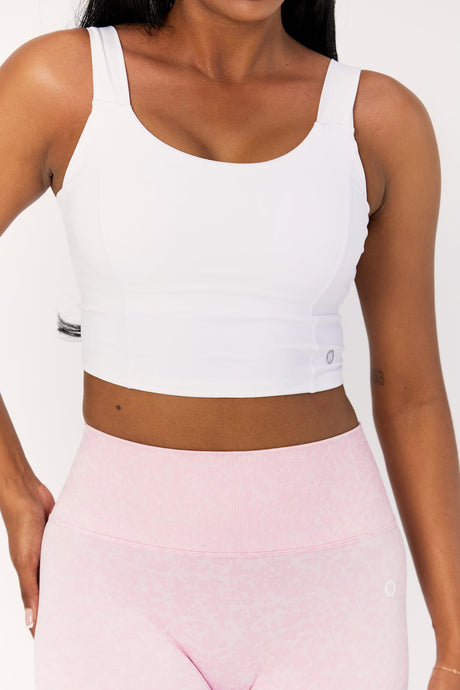 Astoria LIVE LUXE Crossed Sports Crop - White - Adults Skate Too LLC