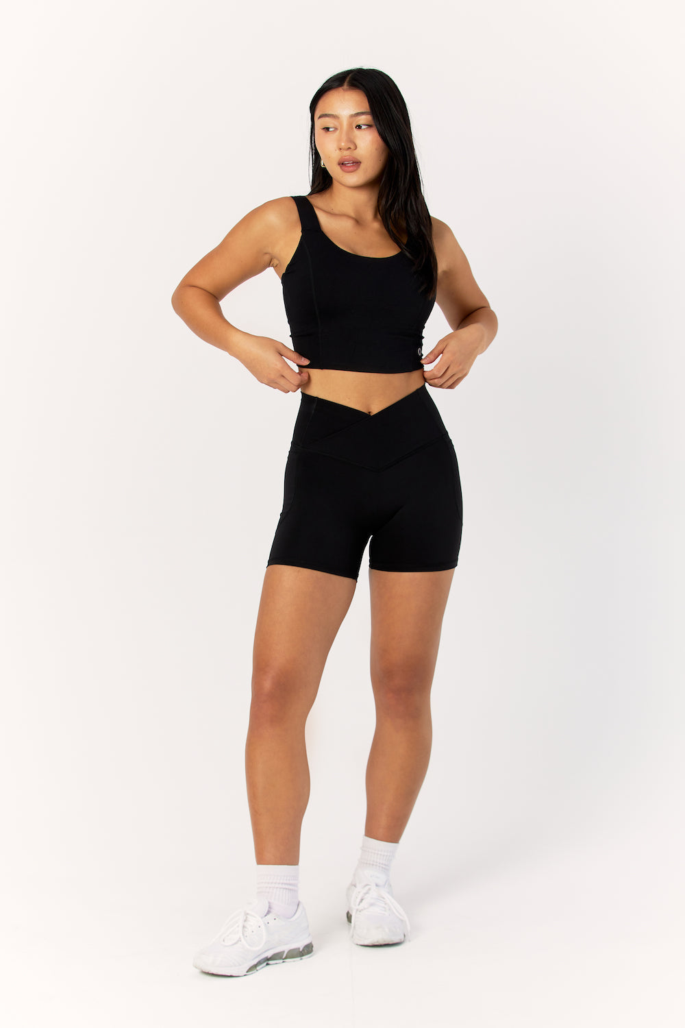 Astoria LIVE LUXE Crossed Sports Crop - Black - Adults Skate Too LLC