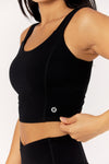 Astoria LIVE LUXE Crossed Sports Crop - Black - Adults Skate Too LLC