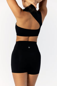 Astoria LIVE LUXE Open Back Crop - Black - Adults Skate Too LLC