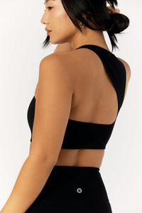 Astoria LIVE LUXE Open Back Crop - Black - Adults Skate Too LLC