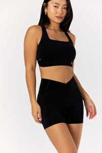 Astoria LIVE LUXE Square Neck Crop - Black - Adults Skate Too LLC