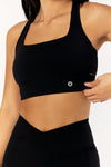 Astoria LIVE LUXE Square Neck Crop - Black - Adults Skate Too LLC