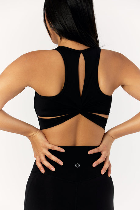 Astoria LIVE LUXE Square Neck Crop - Black - Adults Skate Too LLC