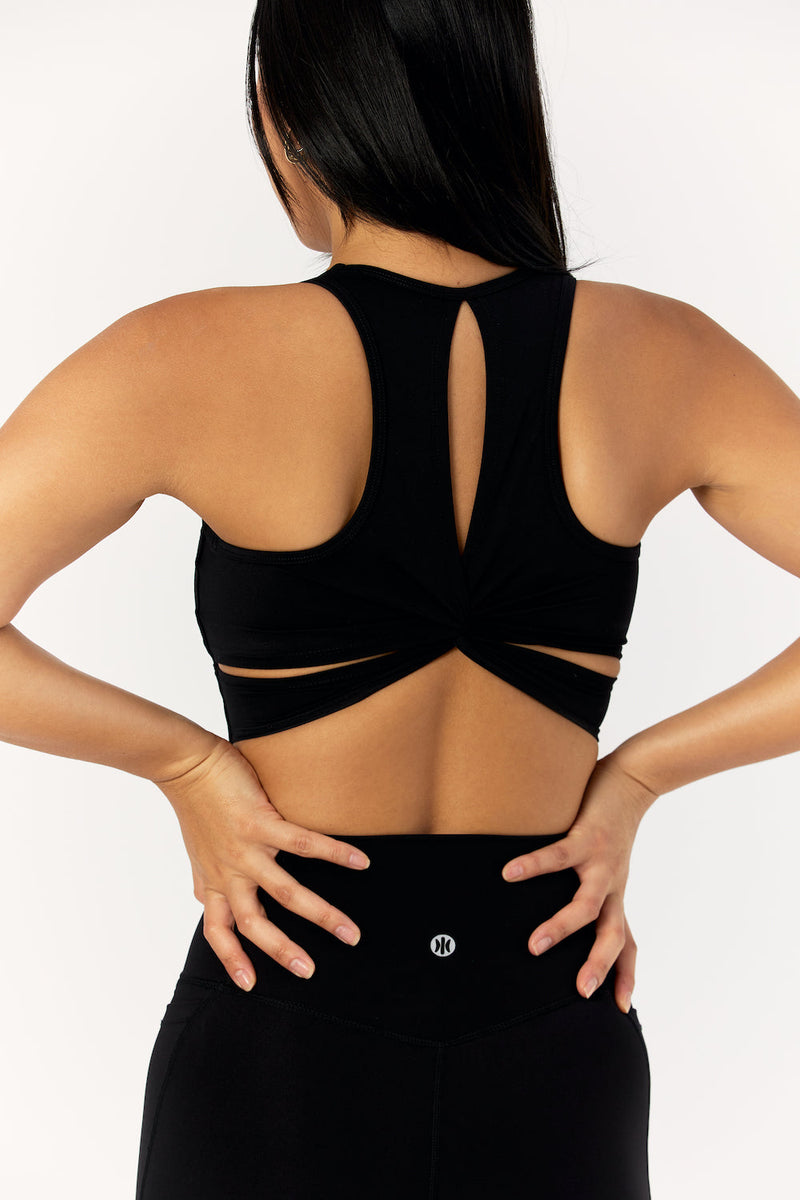 Astoria LIVE LUXE Square Neck Crop - Black - Adults Skate Too LLC