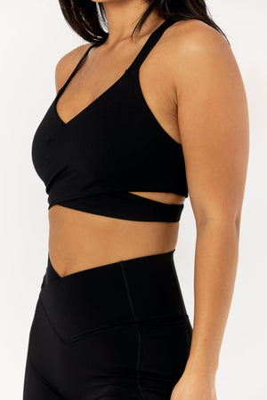 Astoria LIVE LUXE Crossover Crop - Black - Adults Skate Too LLC