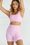 Astoria LUXE BALANCE Short - Pink Gingham - Adults Skate Too LLC