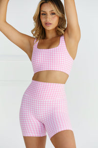 Astoria LUXE BALANCE Short - Pink Gingham - Adults Skate Too LLC