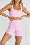 Astoria LUXE BALANCE Short - Pink Gingham - Adults Skate Too LLC