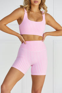 Astoria LUXE BALANCE Short - Pink Gingham - Adults Skate Too LLC