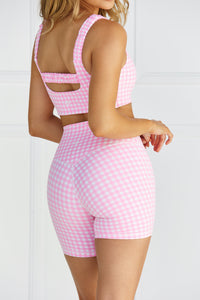 Astoria LUXE BALANCE Short - Pink Gingham - Adults Skate Too LLC
