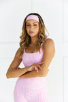 Astoria LUXE BALANCE Headband - Pink Gingham - Adults Skate Too LLC