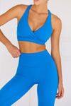 Astoria LUXE BALANCE Plunge Sports Bra - Sapphire Blue - Adults Skate Too LLC
