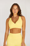 Astoria LUXE BALANCE Plunge Sports Bra - Marigold - Adults Skate Too LLC