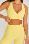 Astoria LUXE BALANCE Plunge Sports Bra - Marigold - Adults Skate Too LLC