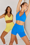 Astoria LUXE BALANCE Plunge Sports Bra - Sapphire Blue - Adults Skate Too LLC