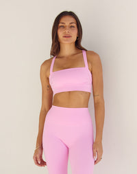 Astoria LUXE BALANCE Signature Sports Bra - Candy Pink - Adults Skate Too LLC