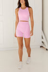 Astoria LUXE BALANCE Staple Sports Crop - Candy Pink - Adults Skate Too LLC
