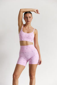 Astoria LUXE BLOSSOM Sports Bra - Cherry - Adults Skate Too LLC