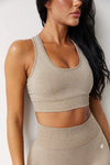 Astoria CONTOUR Seamless Sports Bra - Mocha - Adults Skate Too LLC